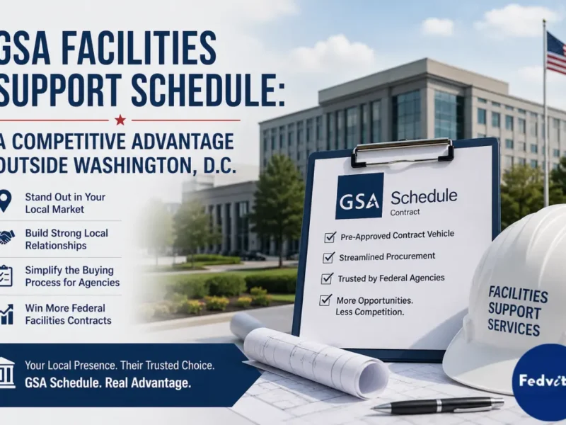 GSA Facilities Support Schedule helping local contractors gain a competitive advantage in federal government contracting